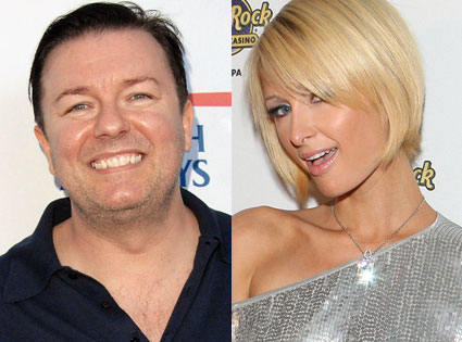 Ricky Gervais, Paris Hilton Ricky Gervais, Paris Hilton